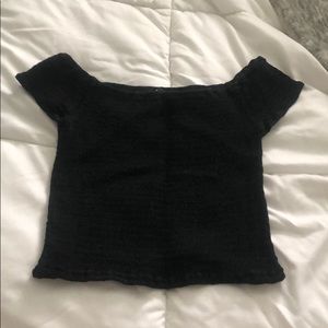 black crop top